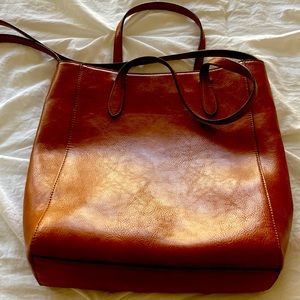 Banana Republic vegan leather shoulder tote!